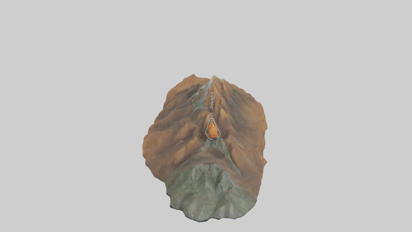 3D model Mountain keychain model VR / AR / low-poly