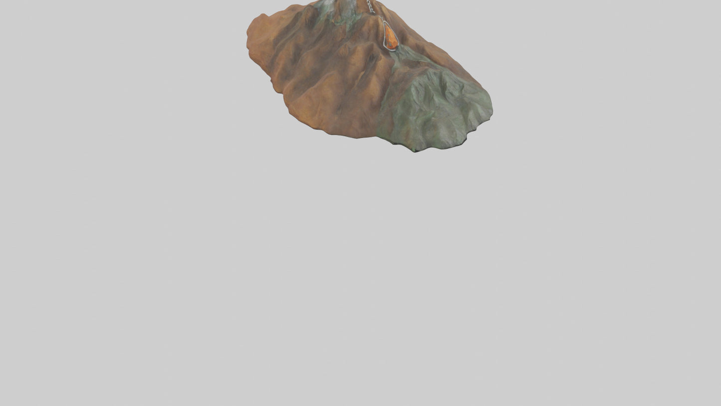 3D model Mountain keychain model VR / AR / low-poly