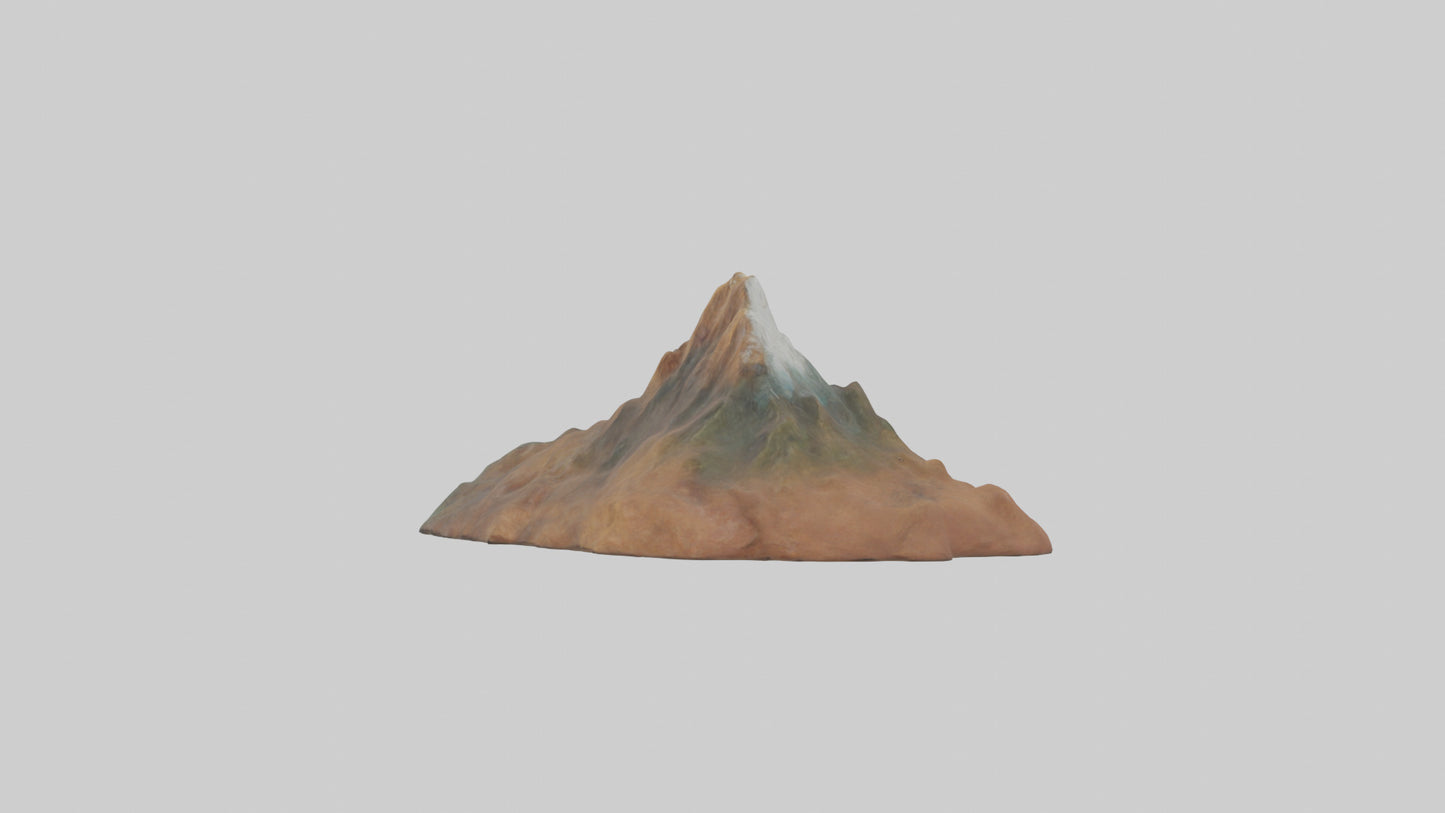 3D model Mountain keychain model VR / AR / low-poly