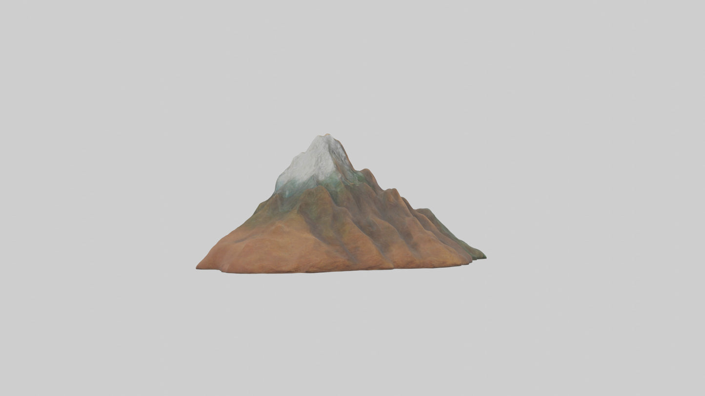 3D model Mountain keychain model VR / AR / low-poly
