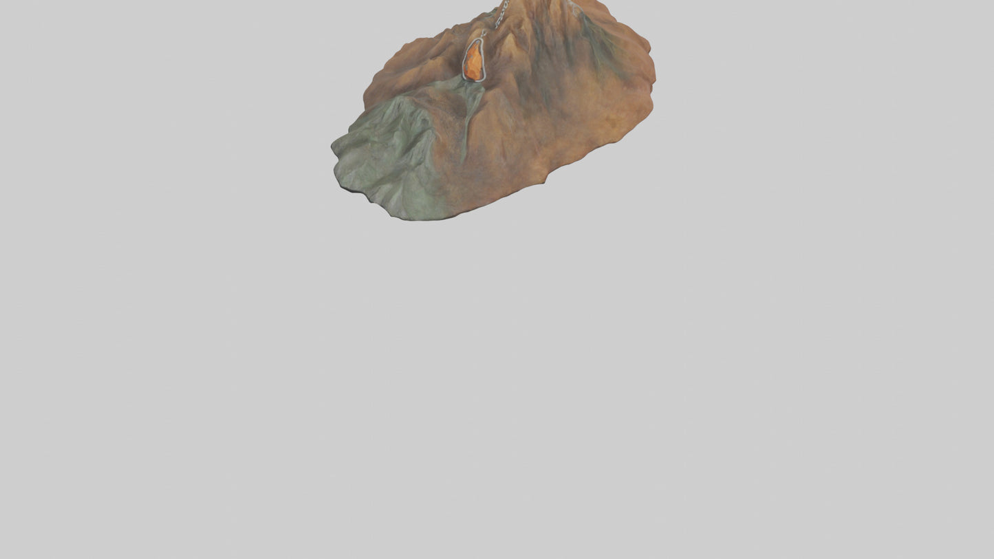 3D model Mountain keychain model VR / AR / low-poly