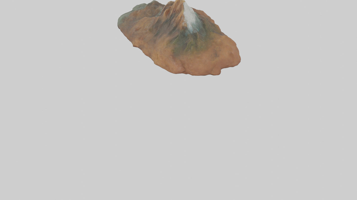 3D model Mountain keychain model VR / AR / low-poly