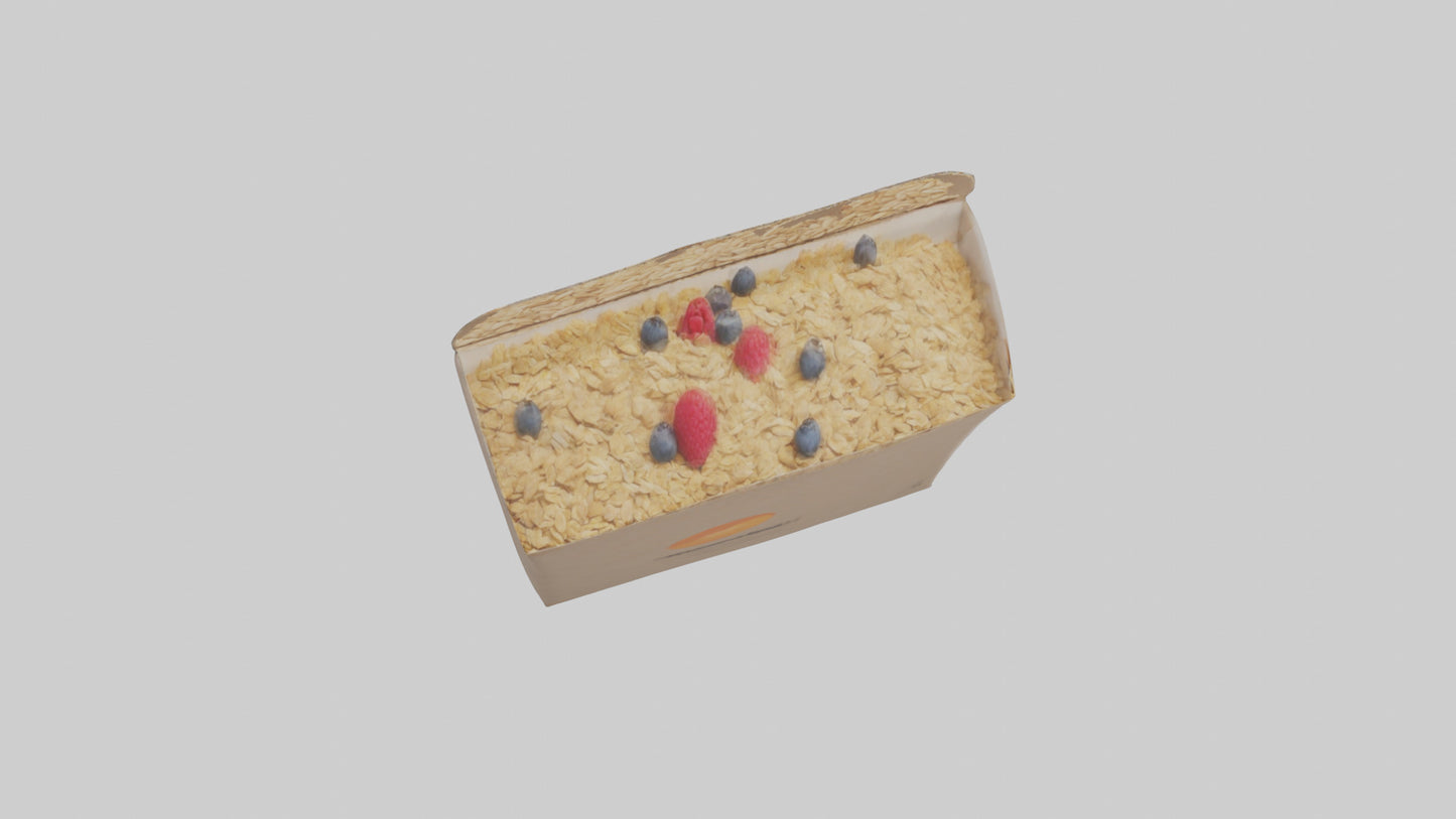 Muesli Box model VR / AR / low-poly