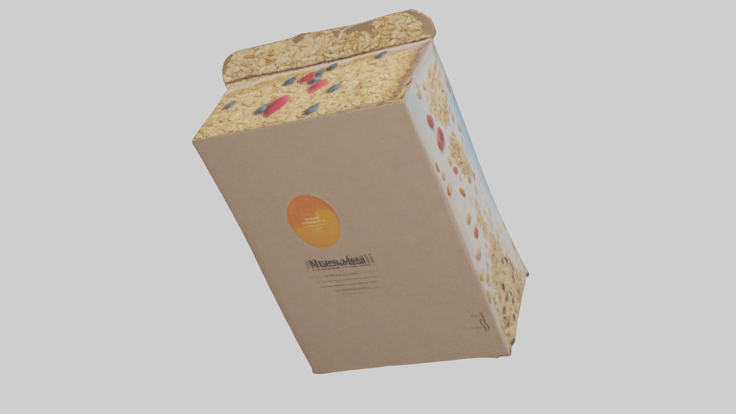 Muesli Box model VR / AR / low-poly