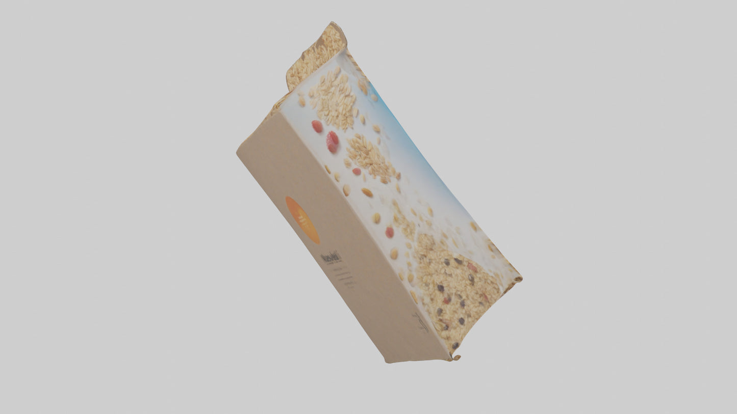 Muesli Box model VR / AR / low-poly