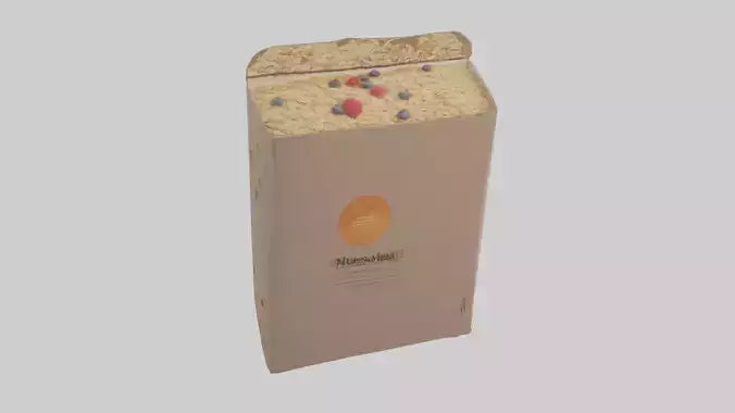 Muesli Box model VR / AR / low-poly