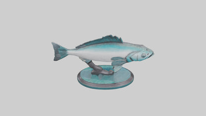 Mullet Fish statue model VR / AR / low-poly