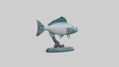 Mullet Fish statue model VR / AR / low-poly