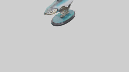 Mullet Fish statue model VR / AR / low-poly