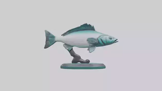Mullet Fish statue model VR / AR / low-poly