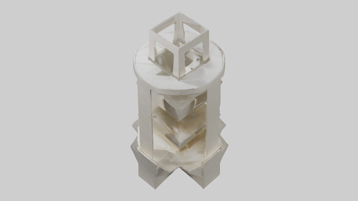 Multilevel sculpture model 3D model
