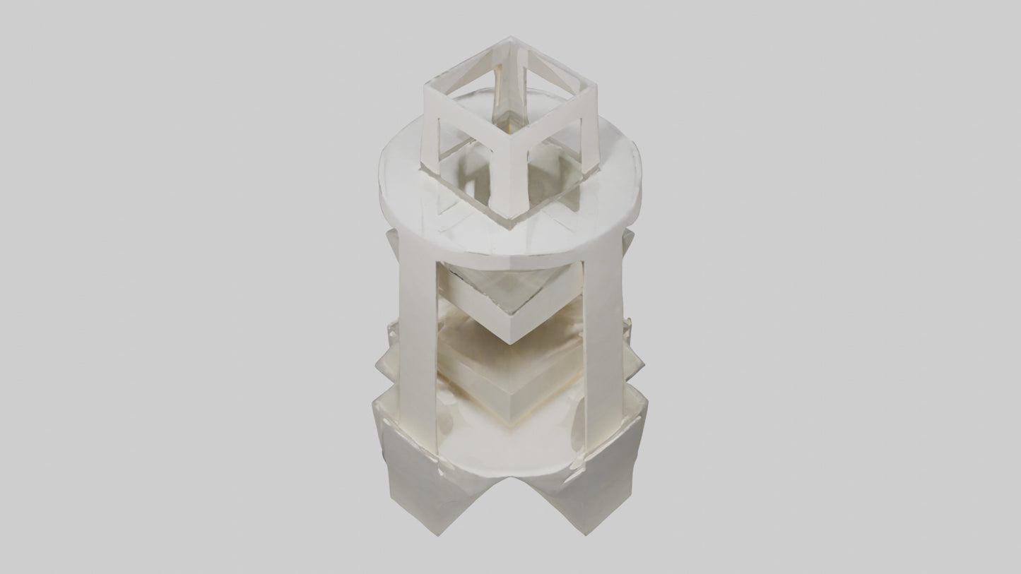 Multilevel sculpture model 3D model