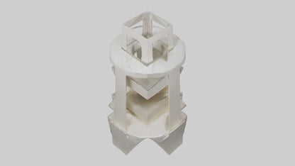 Multilevel sculpture model 3D model