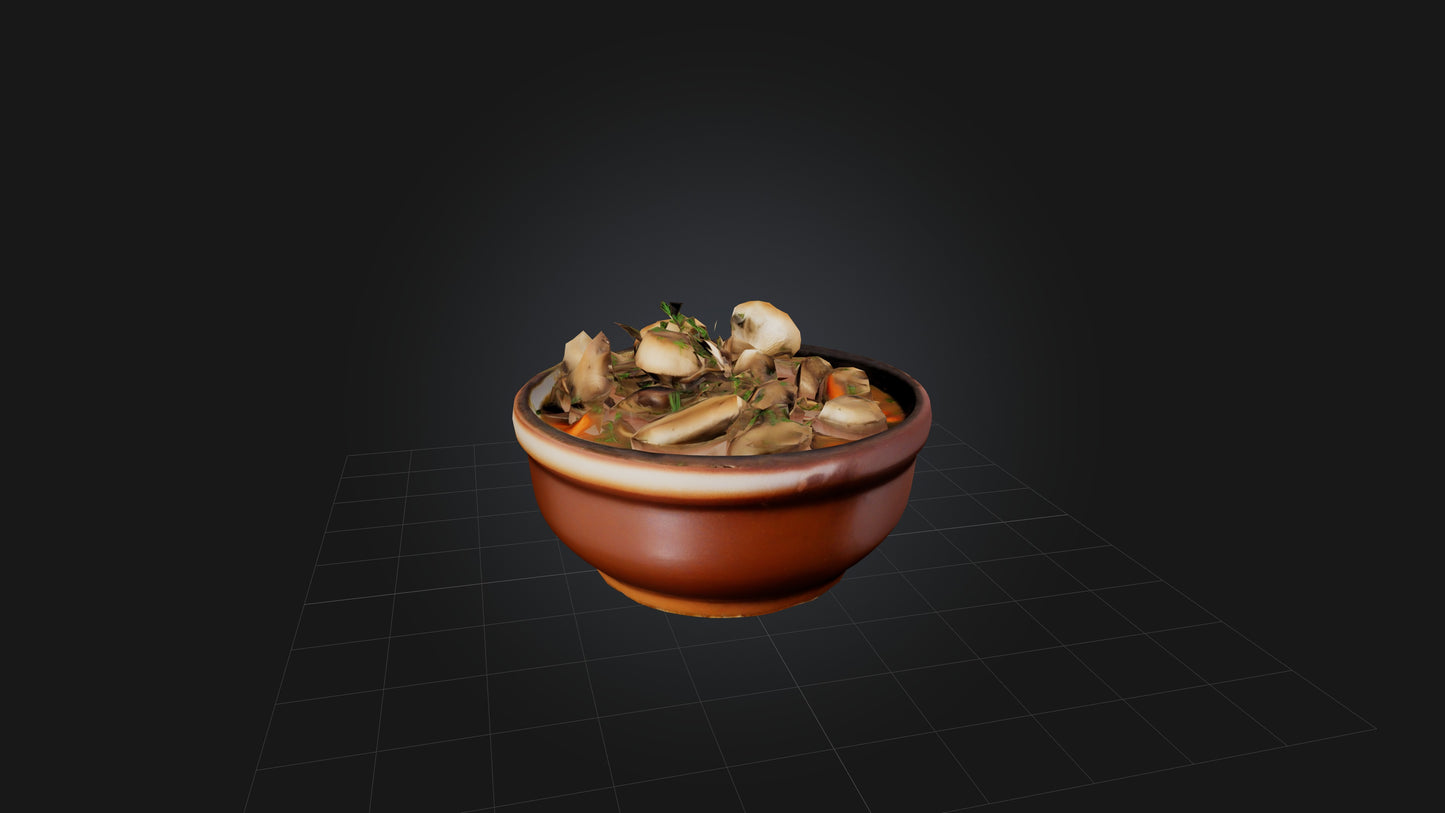 3D model Mushroom Stew VR / AR / low-poly