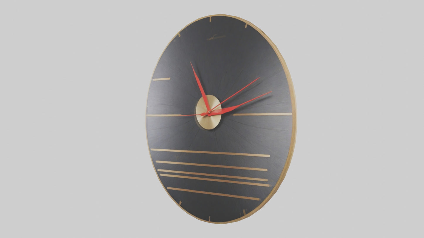 Music Wall Clock model VR / AR / low-poly