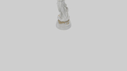 3D model Musical Angel statue model VR / AR / low-poly