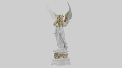3D model Musical Angel statue model VR / AR / low-poly