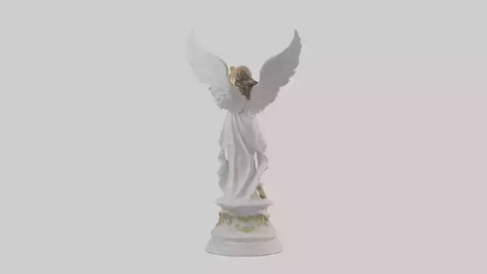 3D model Musical Angel statue model VR / AR / low-poly