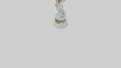 3D model Musical Angel statue model VR / AR / low-poly