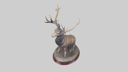 3D model Musk Deer statue model VR / AR / low-poly
