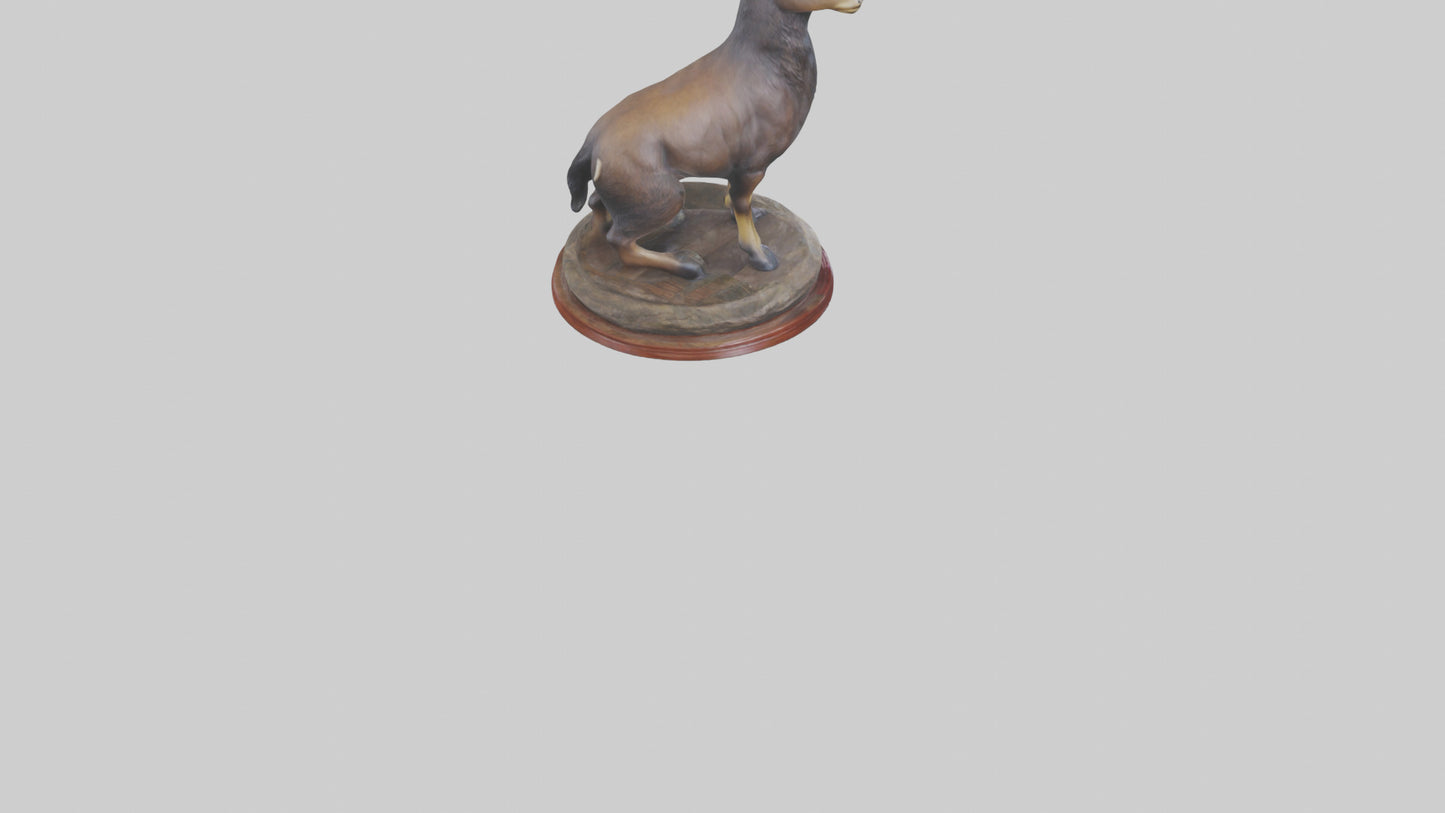 3D model Musk Deer statue model VR / AR / low-poly