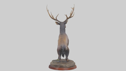 3D model Musk Deer statue model VR / AR / low-poly