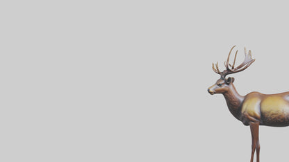 3D model Musk Deer statue model VR / AR / low-poly