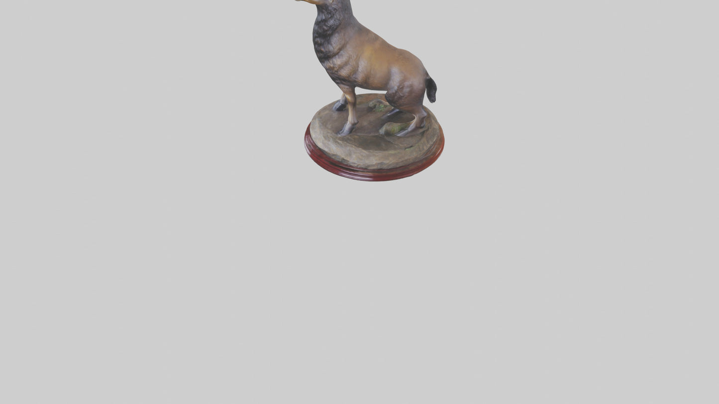 3D model Musk Deer statue model VR / AR / low-poly
