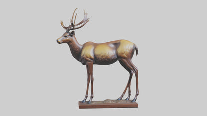 3D model Musk Deer statue model VR / AR / low-poly