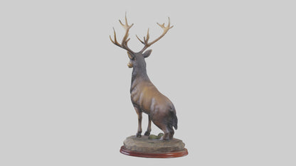 3D model Musk Deer statue model VR / AR / low-poly