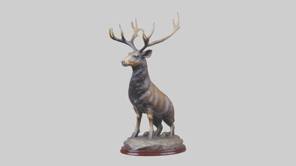 3D model Musk Deer statue model VR / AR / low-poly