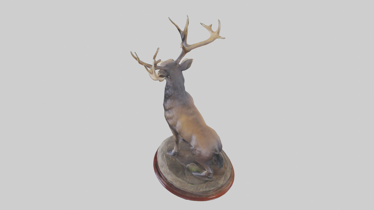 3D model Musk Deer statue model VR / AR / low-poly