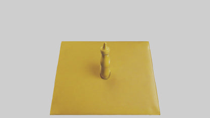 3D model Mustard Bottle model VR / AR / low-poly