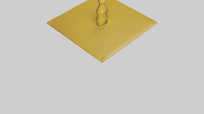 3D model Mustard Bottle model VR / AR / low-poly