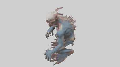 3D model Mutant creature model 2 VR / AR / low-poly