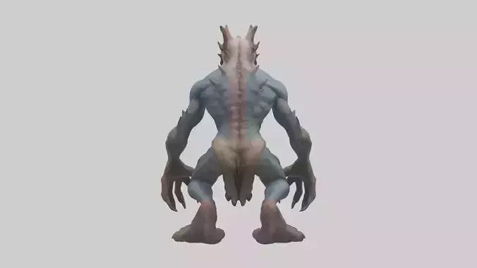 3D model Mutant creature model 2 VR / AR / low-poly