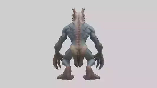 3D model Mutant creature model 2 VR / AR / low-poly