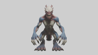 3D model Mutant creature model 2 VR / AR / low-poly