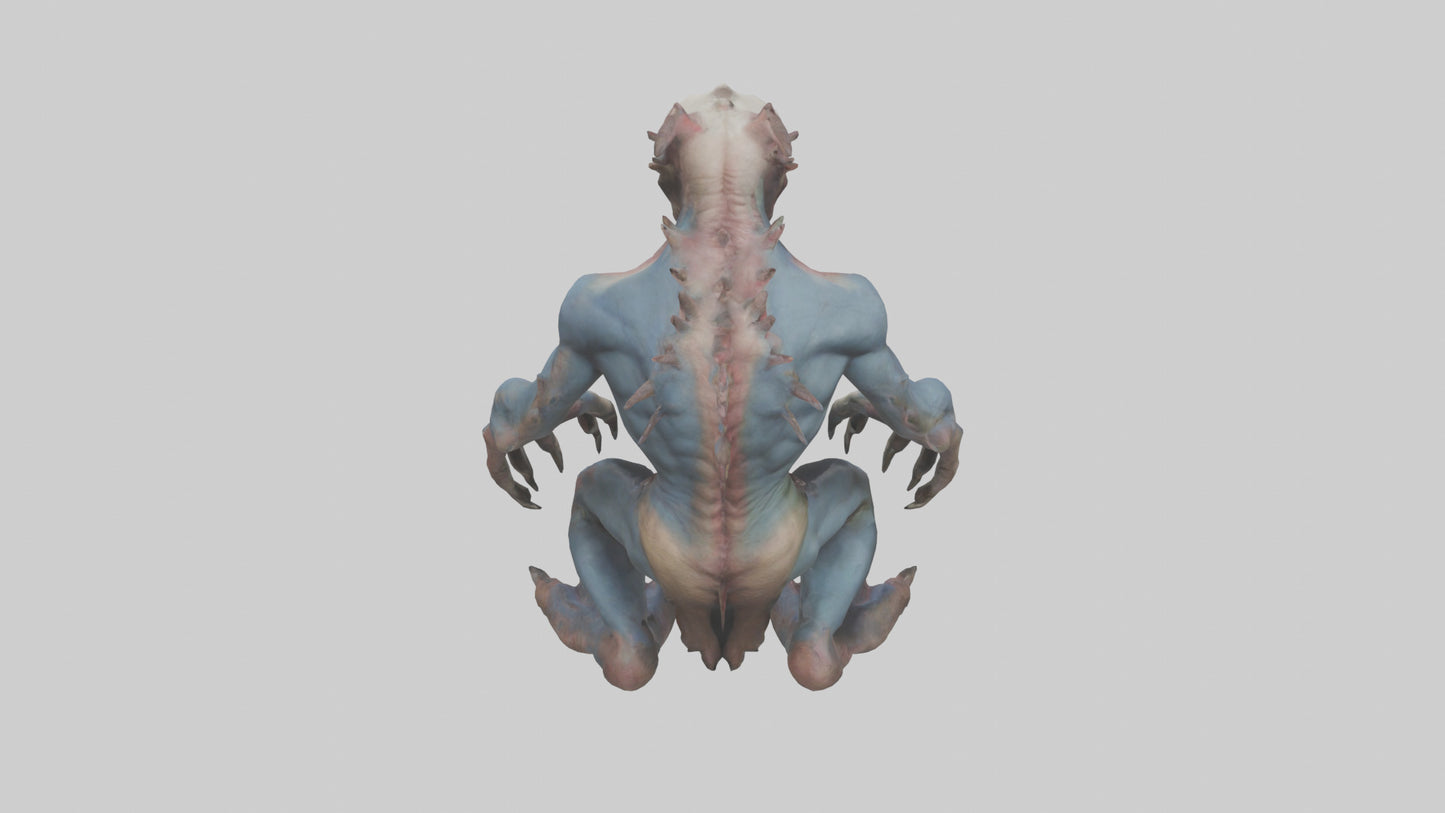 3D model Mutant creature model 2 VR / AR / low-poly