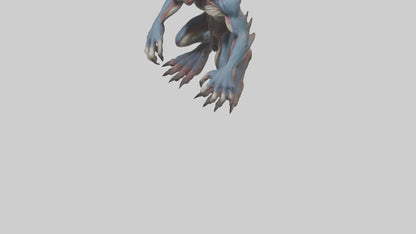 3D model Mutant creature model 2 VR / AR / low-poly