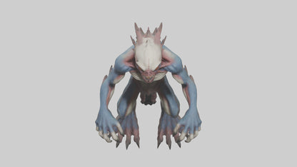 3D model Mutant creature model 2 VR / AR / low-poly