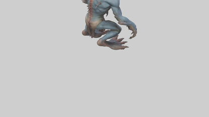 3D model Mutant creature model 2 VR / AR / low-poly