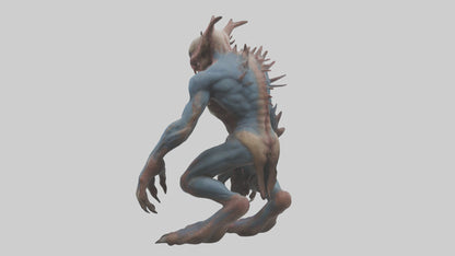 3D model Mutant creature model 2 VR / AR / low-poly