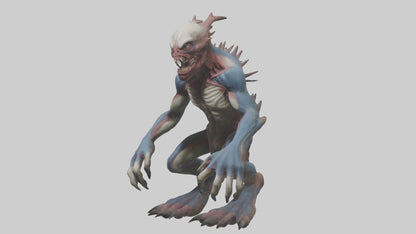 3D model Mutant creature model 2 VR / AR / low-poly