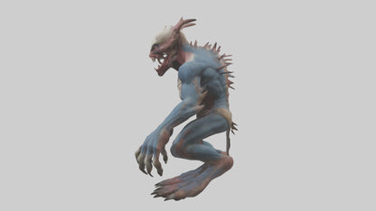 3D model Mutant creature model 2 VR / AR / low-poly