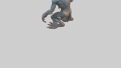 3D model Mutant creature model 2 VR / AR / low-poly