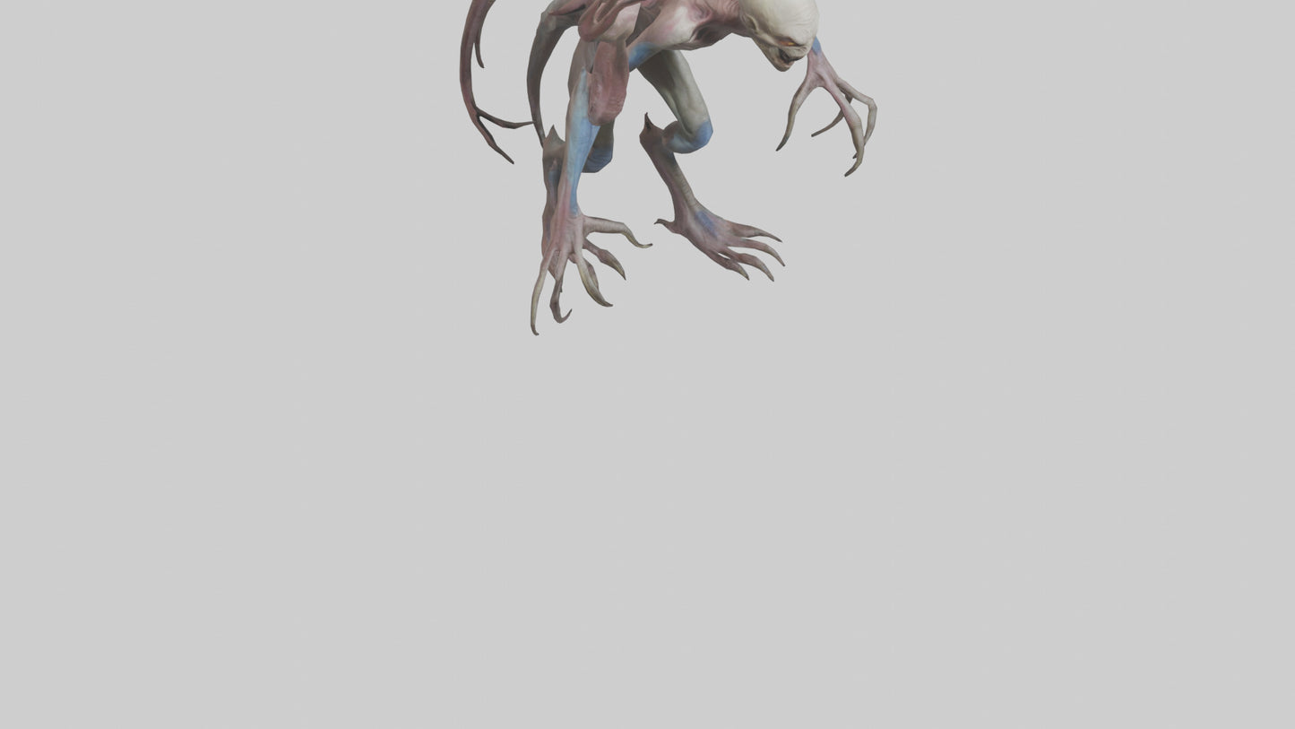 3D model Mutant Creature model VR / AR / low-poly