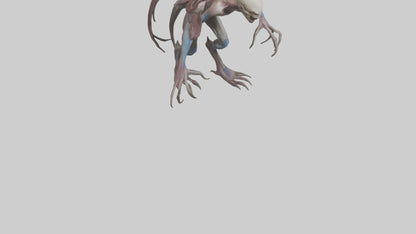 3D model Mutant Creature model VR / AR / low-poly
