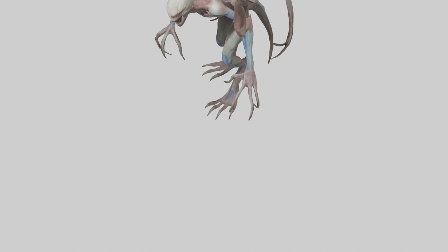 3D model Mutant Creature model VR / AR / low-poly