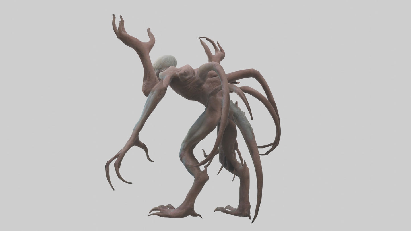3D model Mutant Creature model VR / AR / low-poly